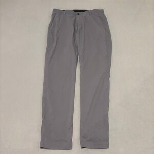 Under Armour Mens Gray Performance Golf Pants Straight Leg 36x34 Summer Casual